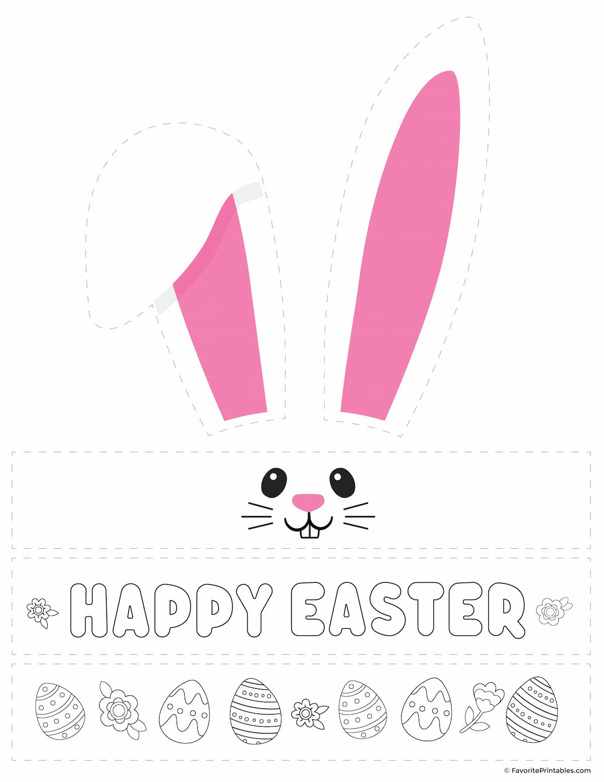 Printable Easter Bunny Ears Template - Free Download! - Favorite pertaining to Free Printable Easter Bunny Hat Template