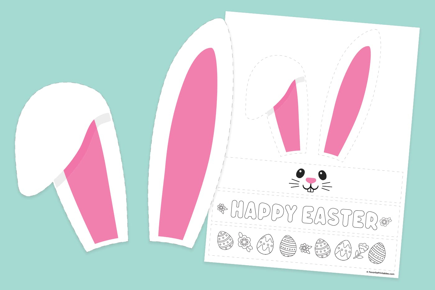 Printable Easter Bunny Ears Template - Free Download! - Favorite with regard to Free Printable Easter Bunny Ears Template