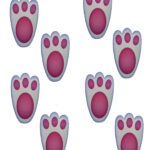 Printable Easter Bunny Tracks :: Diy Easter Bunny Trails ::   Intended For Free Printable Easter Bunny Feet Template