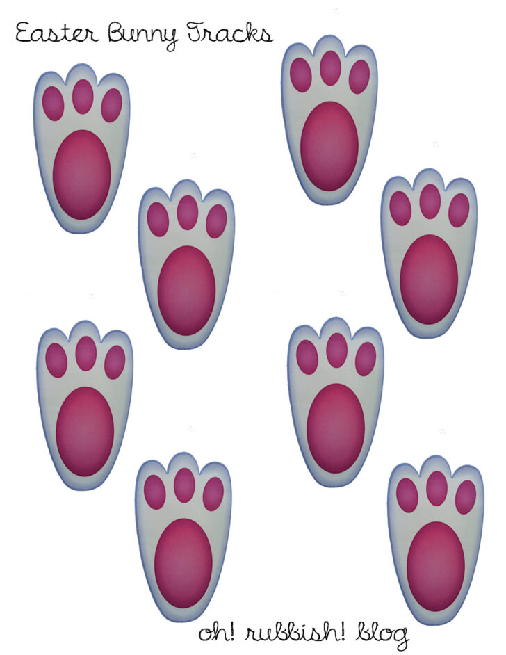 Free Printable Easter Bunny Feet Template