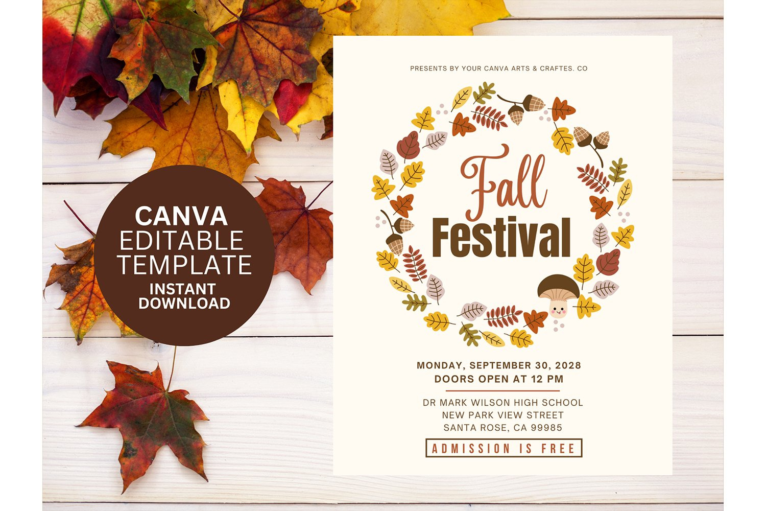 Printable Fall Festival Flyer Template (2179465) pertaining to Free Printable Fall Festival Flyer Template