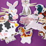 Printable Farm Animal Clothespin Puppets Crafts Mad In Crafts Within Free Printable Clothespin Puppets Template