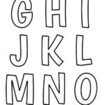 Printable Free Alphabet Templates In Free Printable Alphabet Template For Crafts