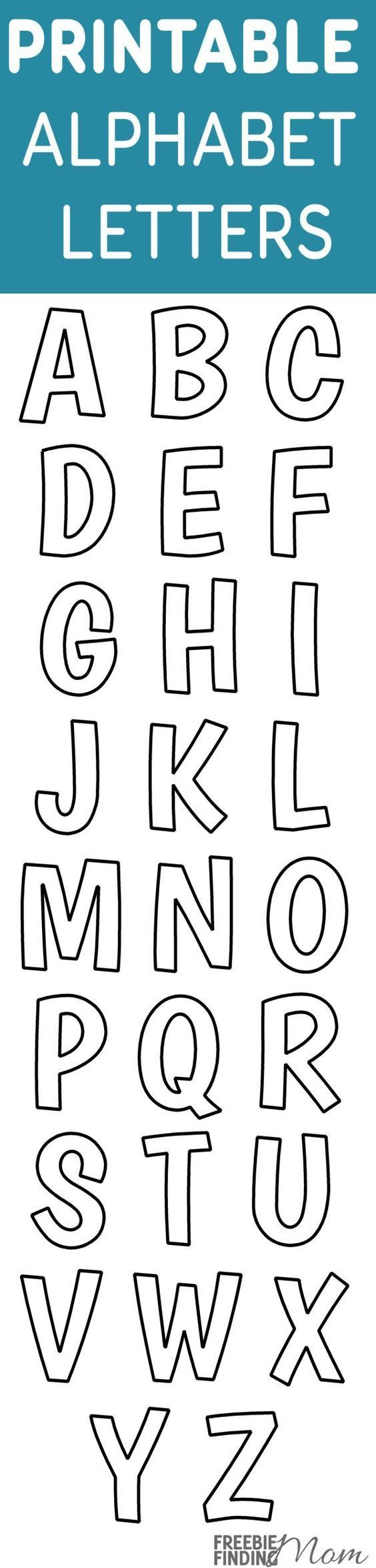Printable Free Alphabet Templates in Free Printable Alphabet Template For Crafts