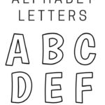 Printable Free Alphabet Templates With Free Printable Block Letter Template