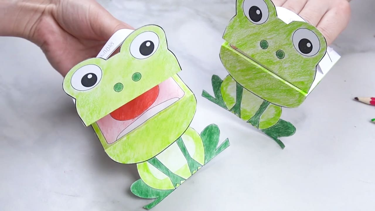 Printable Frog Puppet for Free Printable Frog Puppet Template