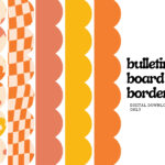 Printable Groovy Borders Bulletin Board 5 Designs Included Groovy Regarding Free Printable Bulletin Board Borders Template For Office