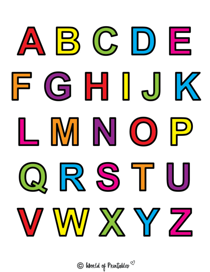 Free Printable Alphabet Letter Template