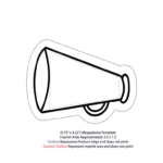 Printable Megaphone Template   Fill Online, Printable, Fillable With Regard To Free Printable Cheer Megaphone Template