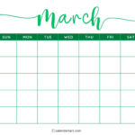 Printable Monthly, Weekly And Yearly Blank Calendar Templates Within Free Printable Calendar Template For Mac