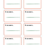 Printable Name Tags | Compatible W/ Avery Templates 5395 / 05395 Inside Free Printable Blank Name Tags Template