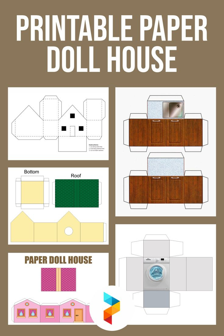 Printable Paper Doll House inside Free Printable Dollhouse Furniture Template