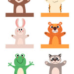 Printable Paper Finger Puppet Templates   Animals Intended For Free Printable Animal Puppet Template