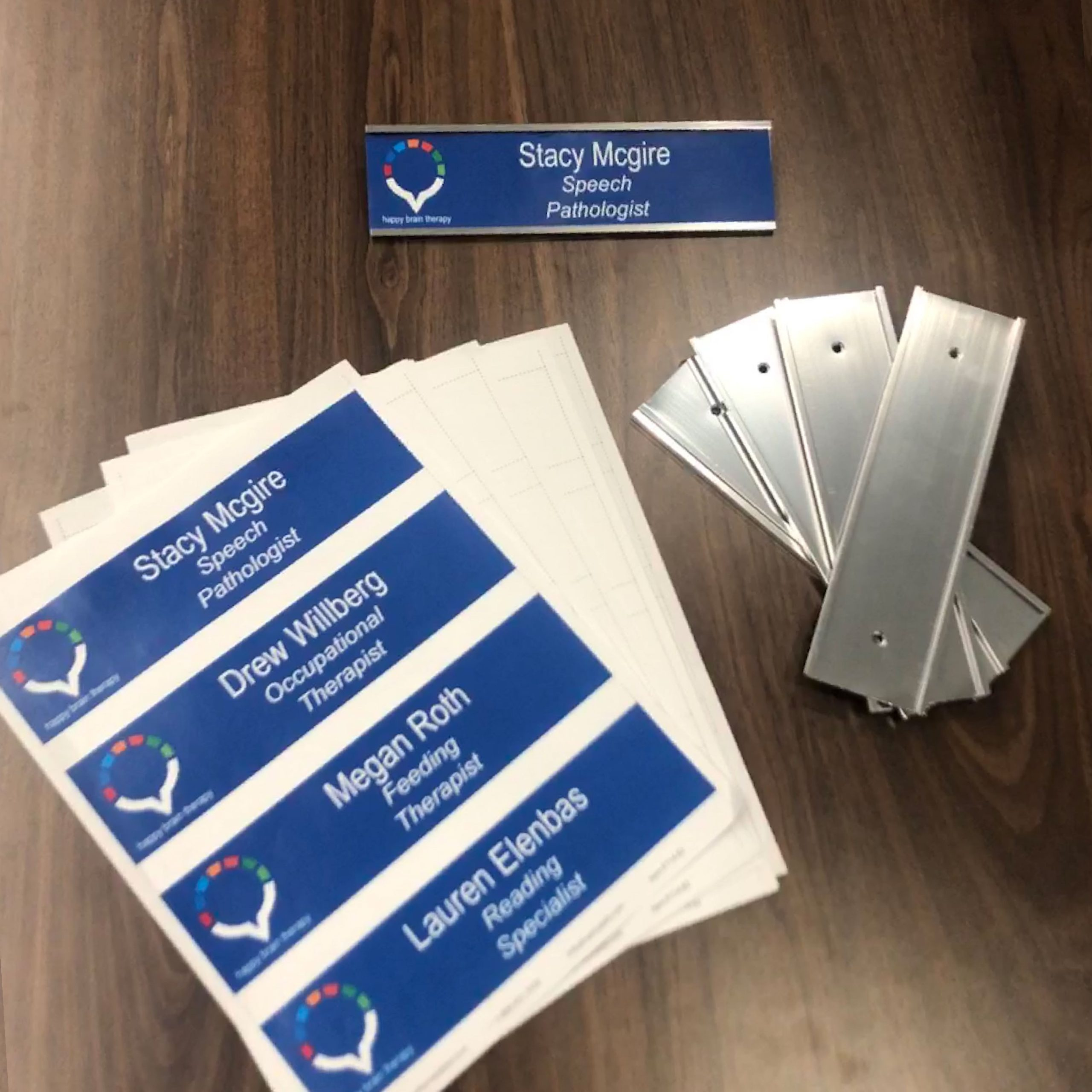 Printable Paper Name Plates, Blank Perforated In Several Sizes within Free Printable Cubicle Name Plate Template