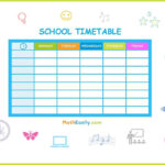 Printable School Timetable Template Free Download In Free Printable Class Schedule Template