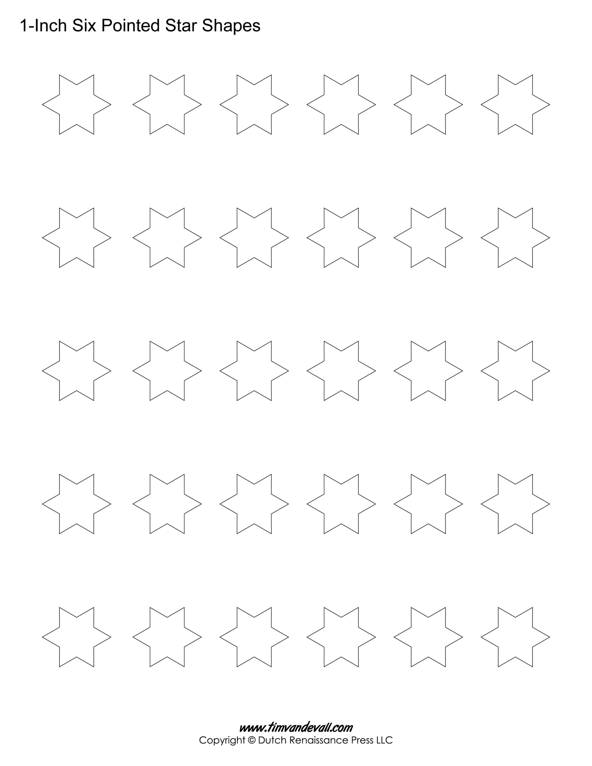 Printable Six Pointed Star Templates | Blank Shape Pdf Downloads throughout Free Printable 6 Point Star Template