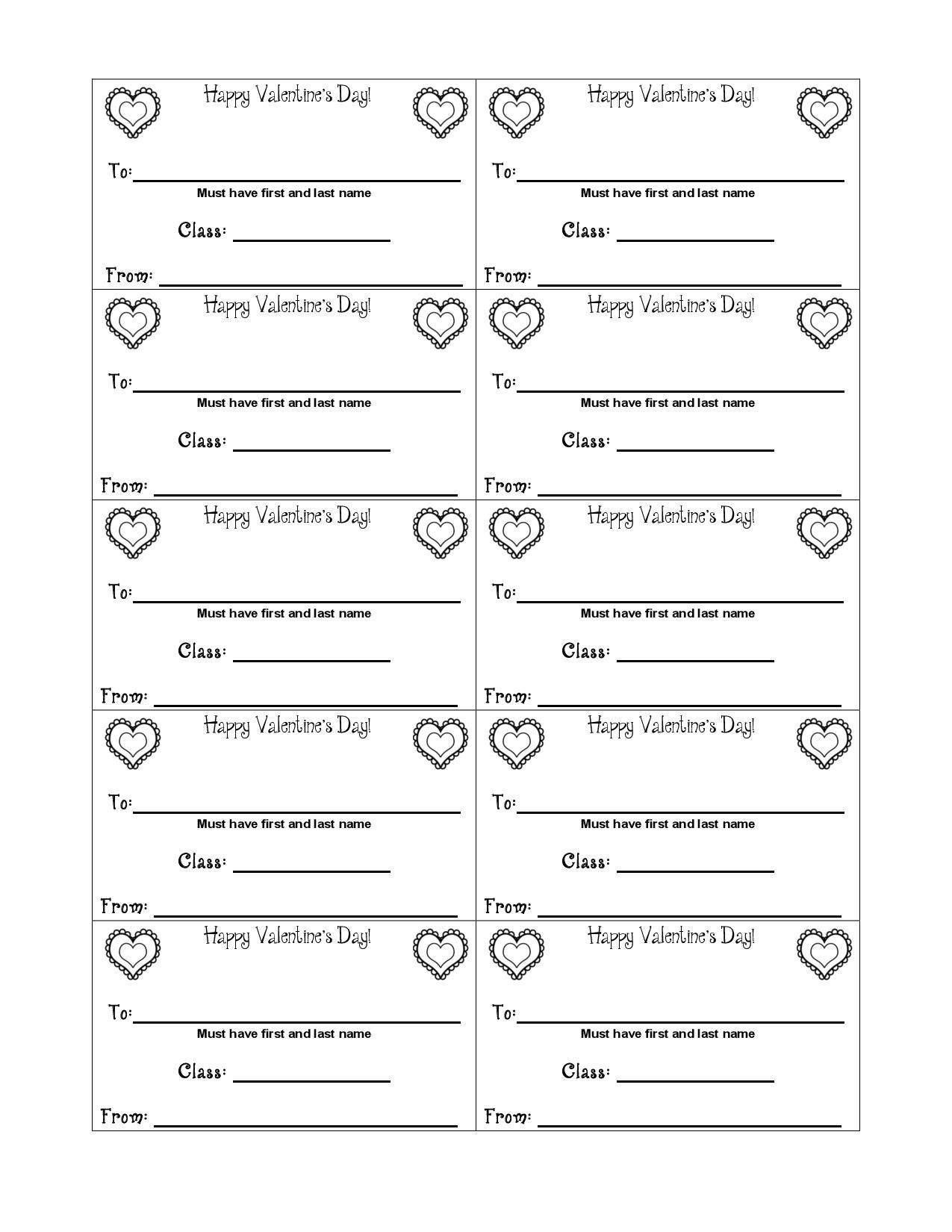 Printable Valentine&amp;#039;S Candy Grams | Printablee in Free Printable Candy Gram Template