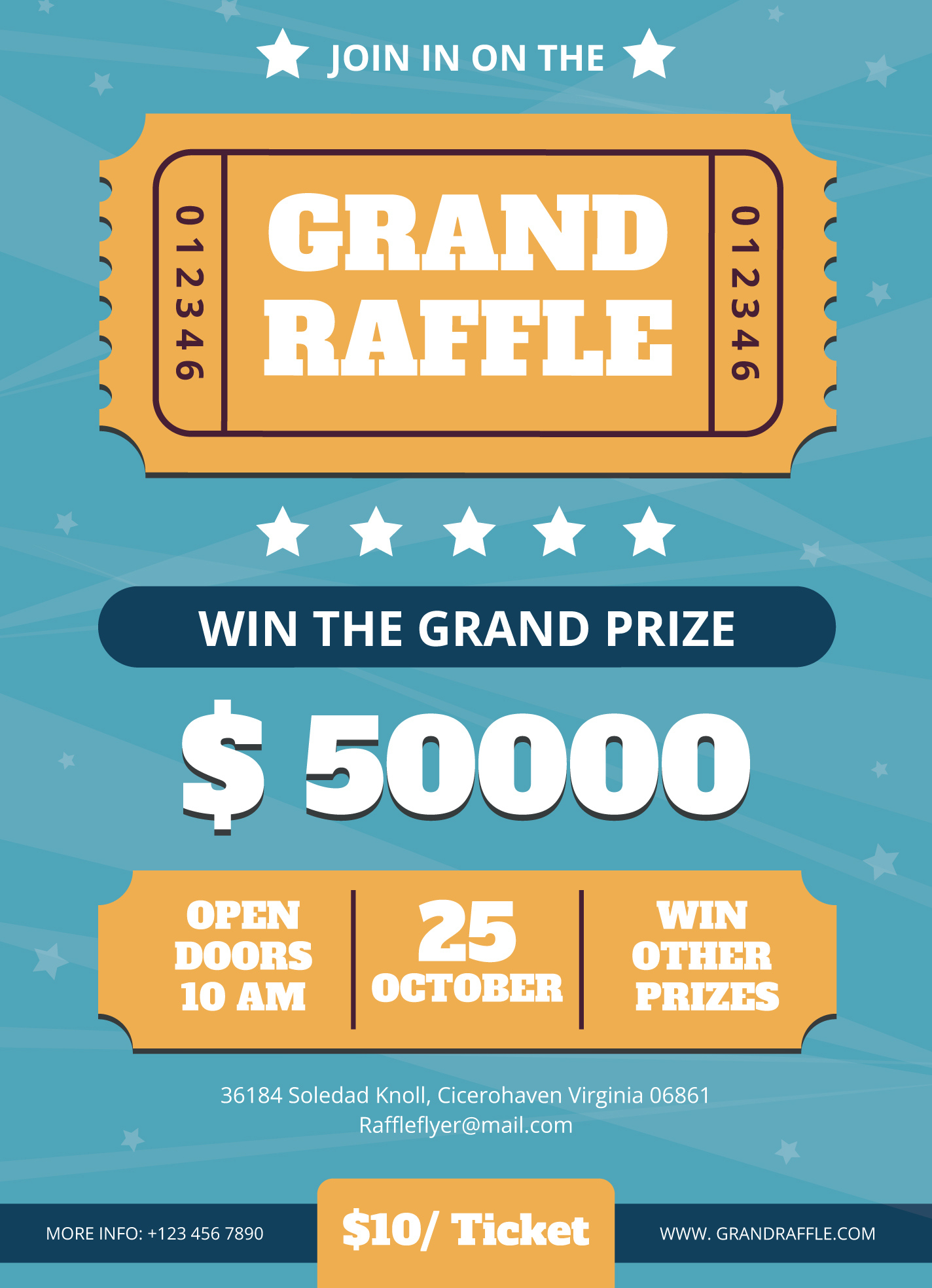 Raffle Flyer Free Google Docs Template - Gdoc.io throughout Free Printable Free Raffle Flyer Template