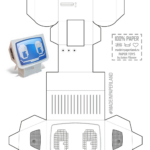 Robot Paper Model   Free Printable Paper Modelsanton Filonov With Free Printable 3D Robot Template