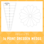 Rulers :: Wedges & Dresdens :: Dresden Plate Template For 10" Squares Within Free Printable Dresden Plate Template