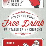 Santa Holiday Drink Ticket Template   Free Printables Online In Free Printable Drink Voucher Template