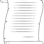 Scroll Printable Template | Free Printable Papercraft Templates Throughout Free Printable Blank Scroll Template