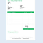 Self Employed Invoice Template In Apple Numbers, Excel, Pages With Regard To Free Printable Blank Self Employed Printable Invoice Template