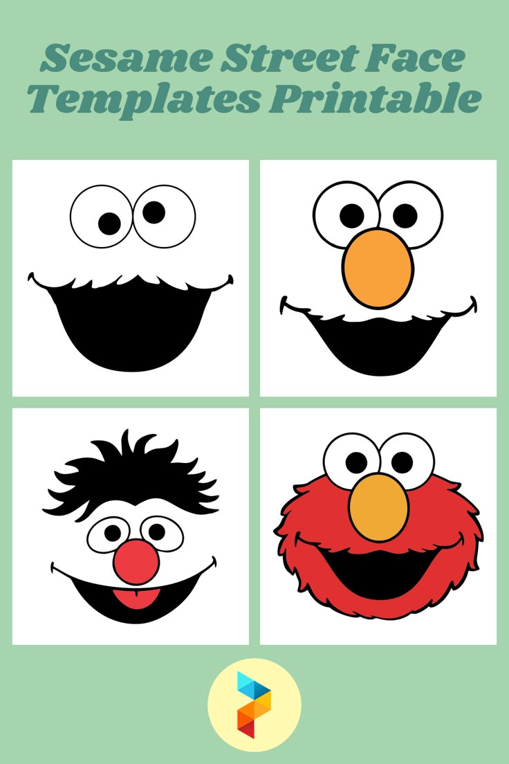 Sesame Street Face Templates - 10 Free Pdf Printables | Printablee with regard to Free Printable Elmo Face Template