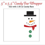 Snowman Candy Bar Wrappers Printable Snowmen Candy Wrappers Pertaining To Free Printable Candy Bar Snowman Template