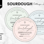 Sourdough Cottage Food Label Canva Template   (3531333) With Free Printable Cottage Food Label Template