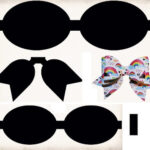 Stacked Cheer Style Faux Leather Bow Template Svg, Dxf, And Regarding Free Printable Faux Leather Bow Template