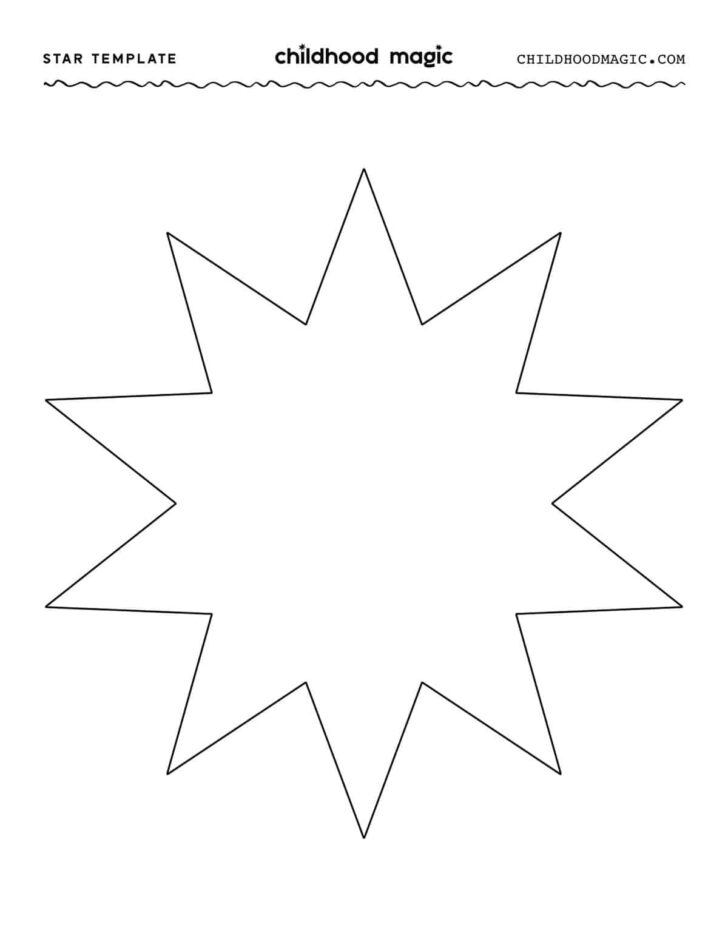 Free Printable 6 Point Star Template