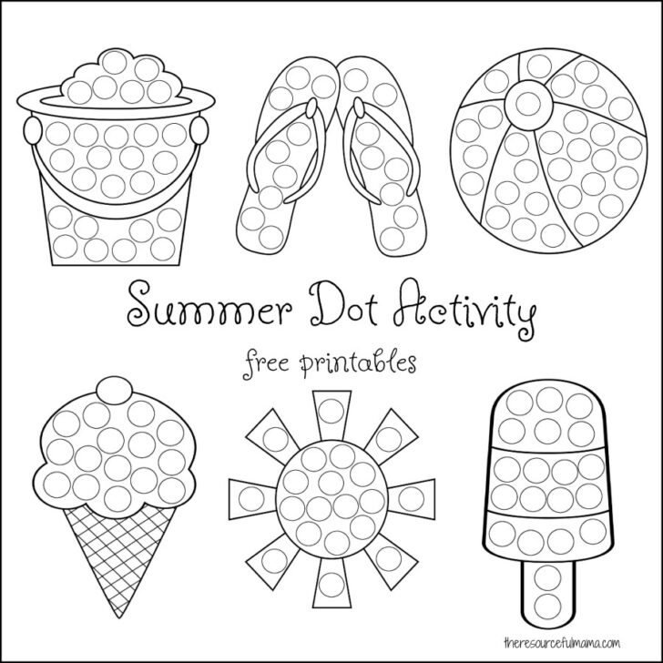 Free Printable Dot Painting Template