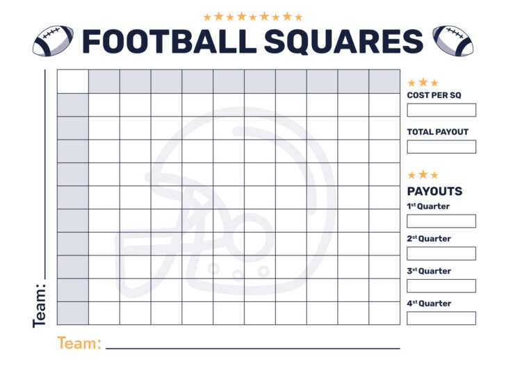 Free Printable Football Square Template