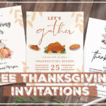 Thanksgiving Invitations   Customize & Print For Free   World Of For Free Printable Free Thanksgiving Invitation Template