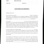 The Complete Guide To Actor Release Forms (Free Template With Free Printable Actor Contract Template