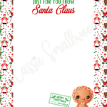 The Cutest Letters From Santa   Cassie Smallwood Pertaining To Free Printable Blank Letter From Santa Template