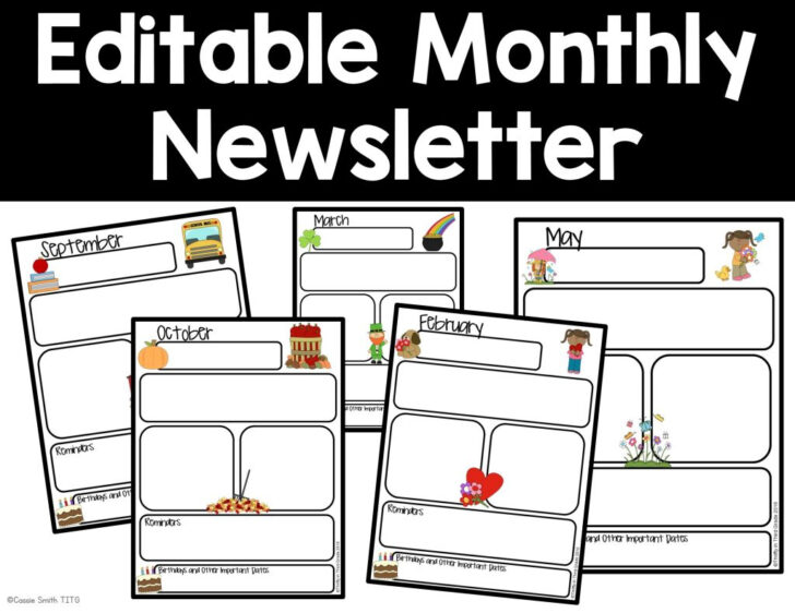 Free Printable Blank Newsletter Template