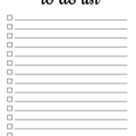 To Do List (Free Printable Pdf Templates) – Things To Do – Free Inside Free Printable Blank To Do List Template