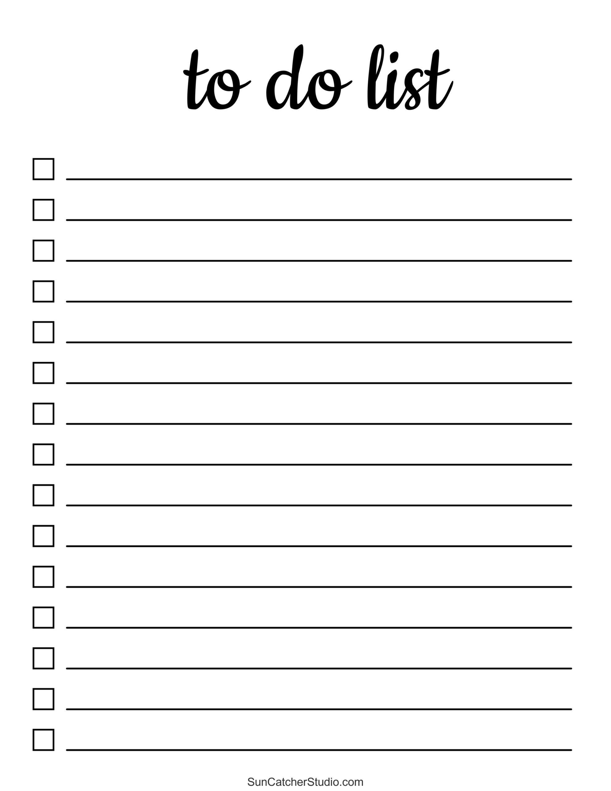 To Do List (Free Printable Pdf Templates) – Things To Do – Free inside Free Printable Blank To Do List Template