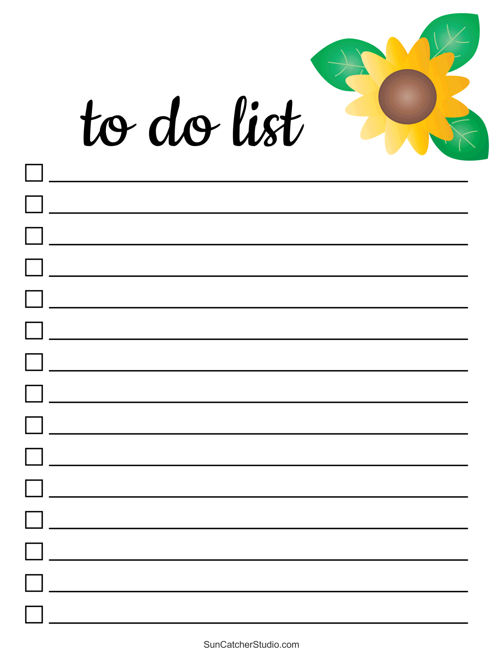 To Do List (Free Printable Pdf Templates) – Things To Do – Free within Free Printable Cute To Do List Template