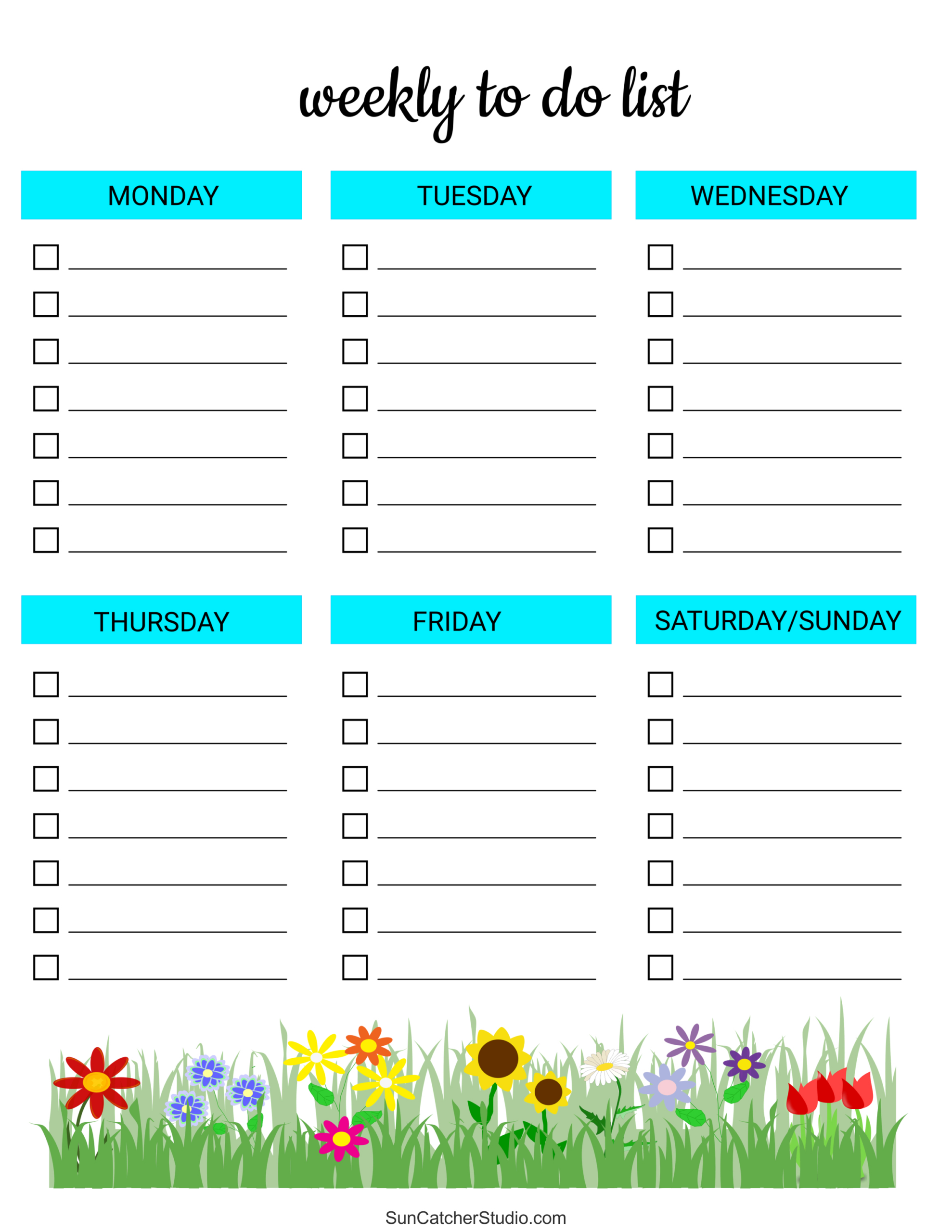 To Do List (Free Printable Pdf Templates) – Things To Do – Free within Free Printable Daily Task List Template