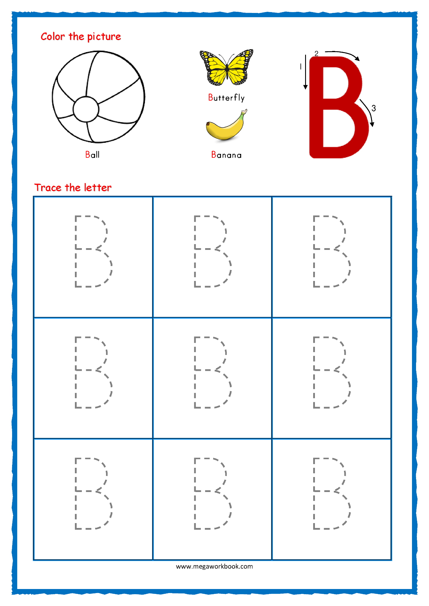 Tracing Letters - Letter Tracing Worksheets - Alphabet Tracing with regard to Free Printable Alphabet Tracing Template