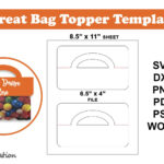 Treat Bag Topper Template Svg | Candy Bag Topper (2224424) Pertaining To Free Printable Bag Topper Template