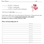 Valentine Candy Gram Order Form   Fill Online, Printable, Fillable Within Free Printable Candy Gram Template