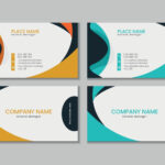 Vector Printable And Editable Horizontal Double Sided Clean Modern With Regard To Free Printable Business Card Template Online