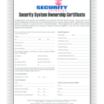 Vivint Alarm Certificate   Fill Online, Printable, Fillable, Blank With Free Printable Alarm Certificate For Insurance Template