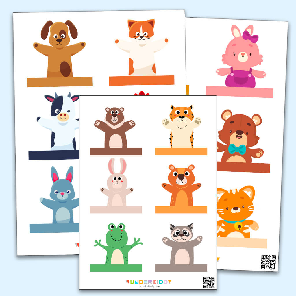 Vorlage «Fingerpuppen» - Kostenlos Herunterladen Oder Ausdrucken inside Free Printable Finger Puppet Template