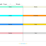 Weekly Schedule Planner Templates (Word, Excel, Pdf) In Free Printable Calendar Template Weekly