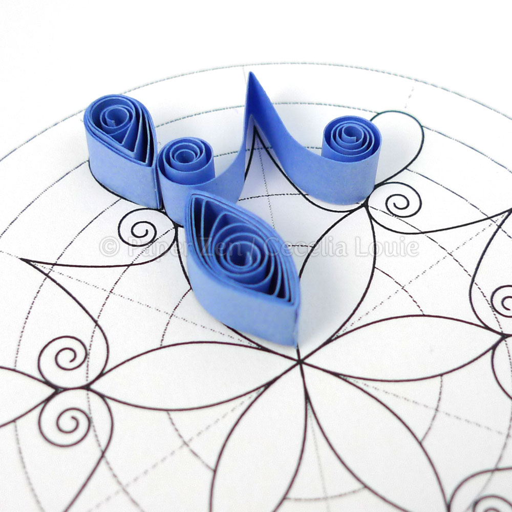 Welcome To Paper Zen ~ Cecelia Louie: Quilling Snowflake Pattern with regard to Free Printable Free Quilling Template